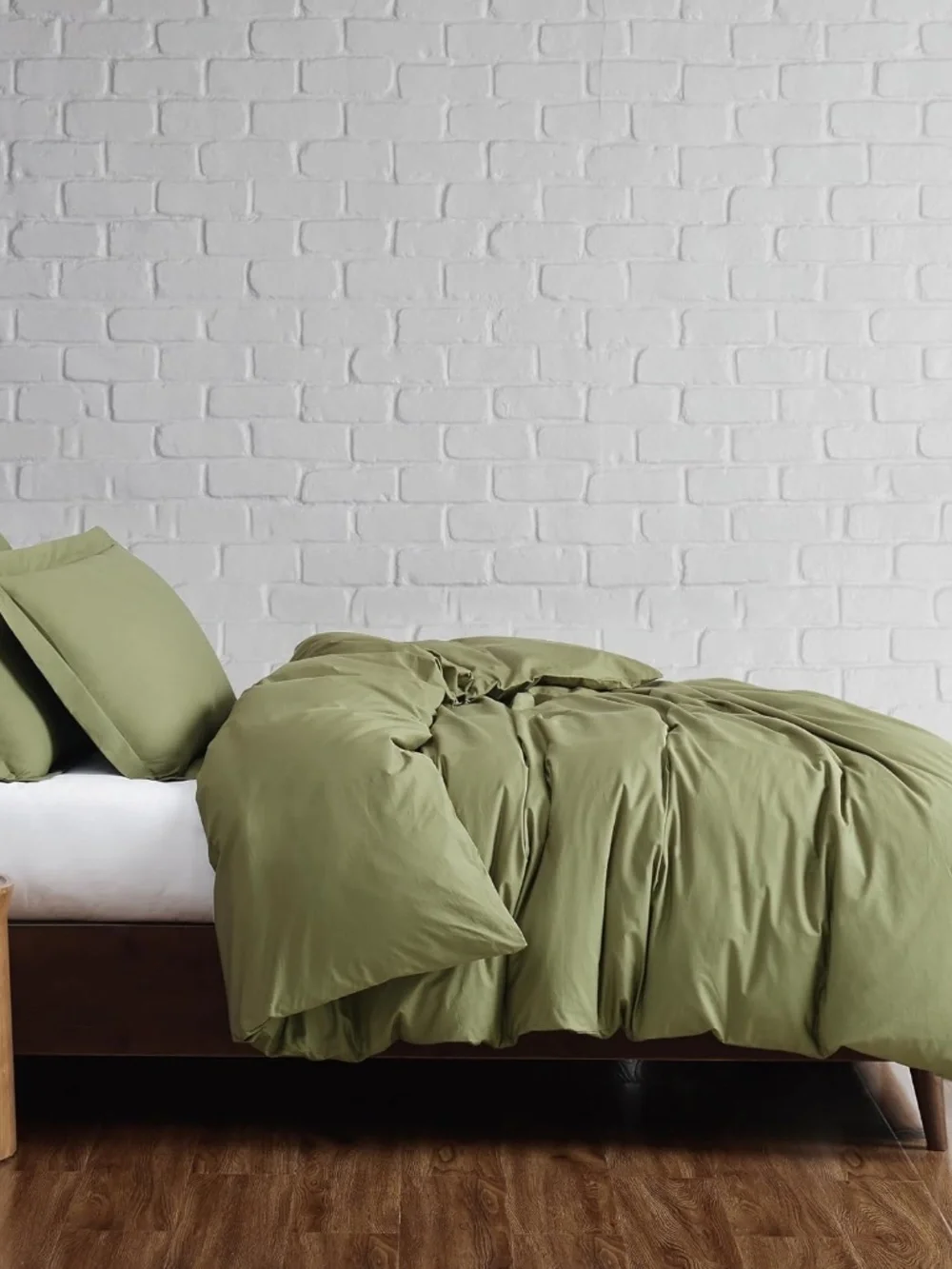 Brooklyn Loom Classic Cotton 200 Thread Count Solid 100% Cotton Percale 3-Piece